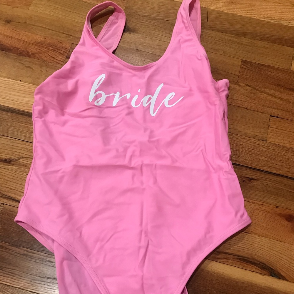 Bride swim suit